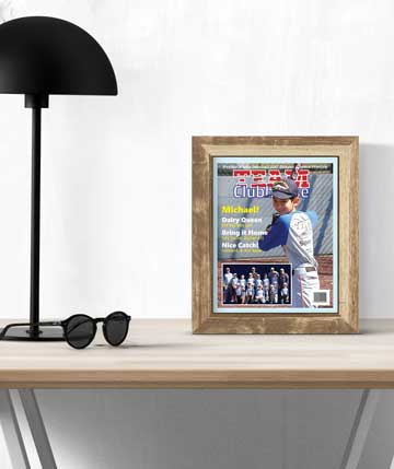 Custom magazine cover example